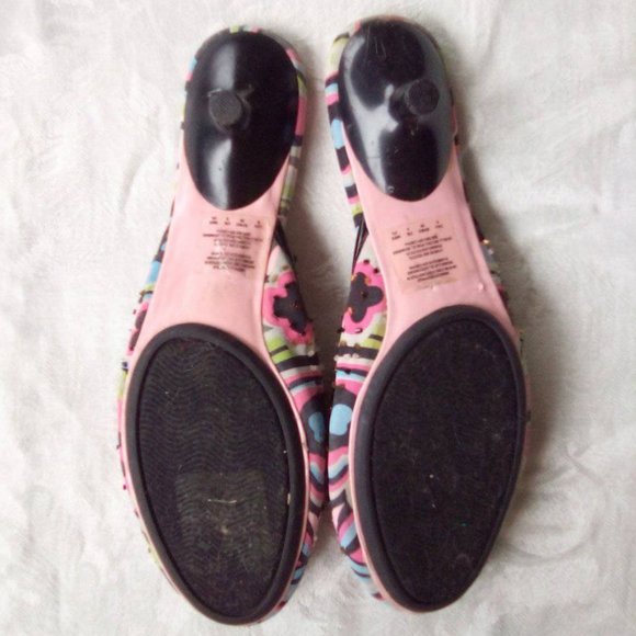 Colorful Unlisted Heeled Flats with Sequin Details - Picture 6 of 6